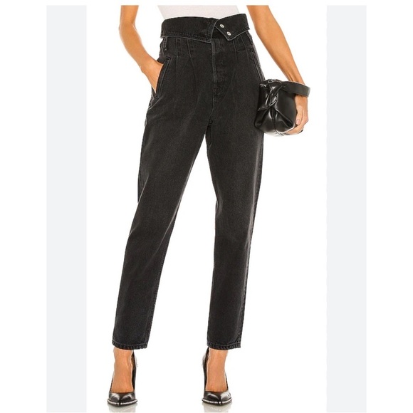 RE/DONE originals 80s Foldover jeans in vintage black size 24 - Picture 1 of 8